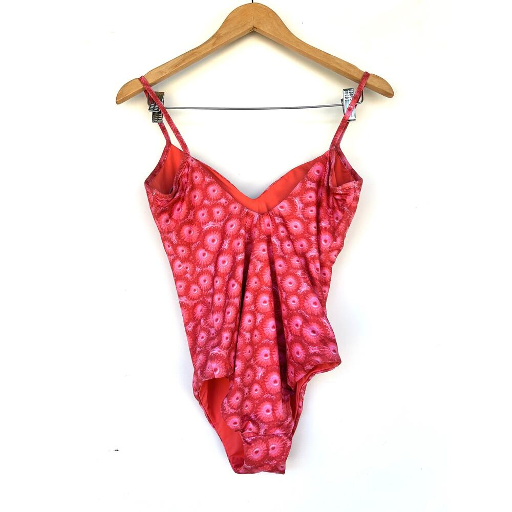 La Perla One Piece Bathing Suit Cups Swimsuit Pink Floral Cheeky Low Back 10 - Picture 4 of 8
